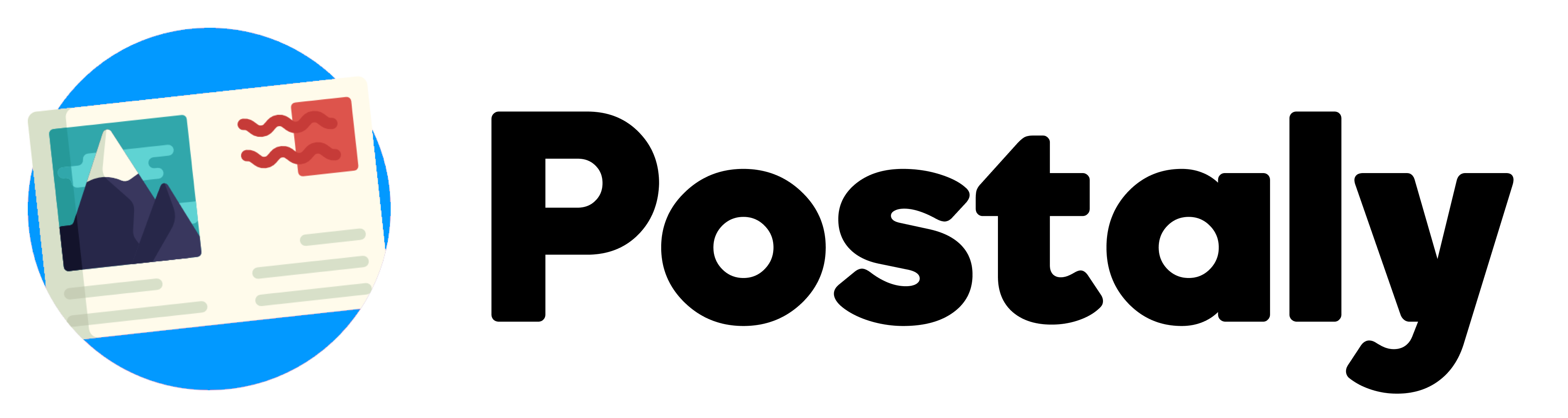 Postaly Logo Black